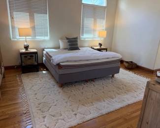 Duxiana King Bed and Frame ~ Area Rug