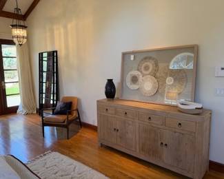 Wood Console Cabinet