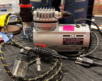 CE mini air brush spray gun compressor