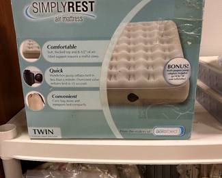 SimplyRest twin air mattress.