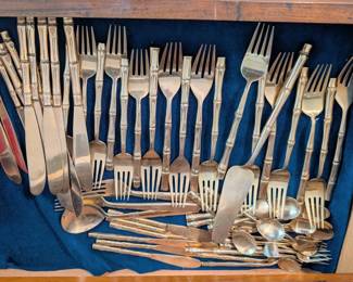 Thai silverware set - very Tiki style