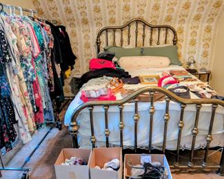 Heavy brass bed