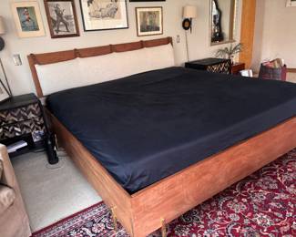 King size bed solid wood
