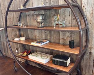 Circular industrial shelves