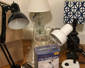 Lot 148: Assorted Lamps and Lamp Shades