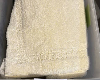 Lot 244: Brand New Bathroom mats, towels, and bath rug set