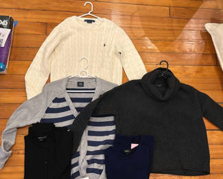 Lot 906: Ralph Lauren and Assorted knit sweaters and cardigans