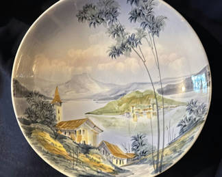 Lot 247: Vintage Italian Made Decorative Plate & Waechtersbach Plates (2)
