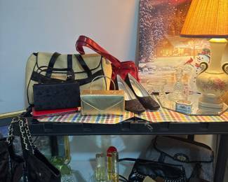 handbags, clutches, shoes 