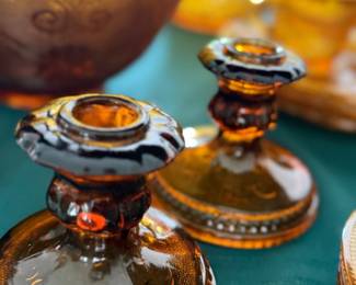 Tiara  glassware candle holders 