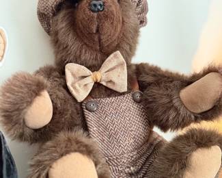 cute jointed plush bear 