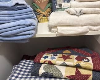 linens, runners, quilted placematts 