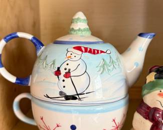 snowman teapot 