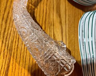neat little vintage horn pf plenty hanging vase 