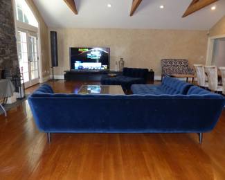 Contemporary Roche Bobois Profile Sectional Sofa & Chaise Designed By Roberto Tapinassi & Maurizio Manzoni