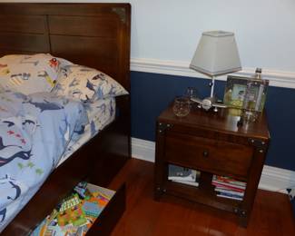 Boys Storage Bed With Night Table