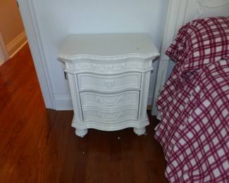 Girls White Bed & Night Table