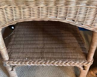 wicker end table