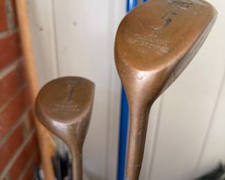 Brass head wood drivers golf clubs