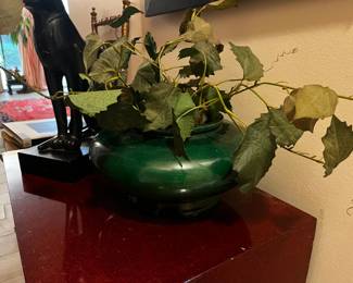 ceramic bowl with leaves