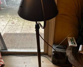 Brass standing lamp