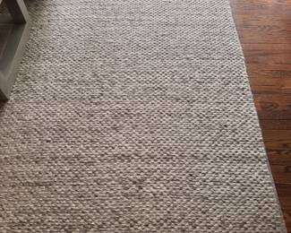 Wool Flatware Area Rug with Grey Blend Undertones. Measures 9' x 12'.  Photo 1 of 4. 