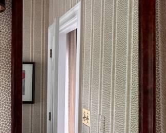 Wood Mirror. Measures 21" W  x 27" H. Photo 1 of 2.