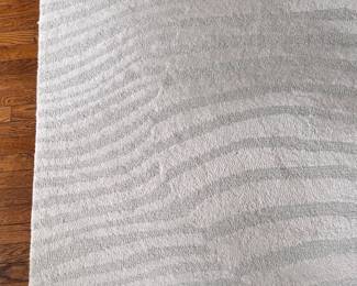 West Elm Wavy Strip Sculpted Rug. Measures 9' x 12' . Photo 1 of 2. 