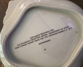 Mottahedeh Diplomatic Eagle Shell Dish. Photo 2 of 2. 