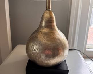 Pear Shaped Base Table Lamp. Measures 22" H. Photo 1 of 2. 