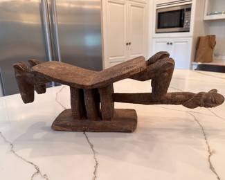 Hand-Carved "Sleeping Man Figurine" Photo 1 of 4. 