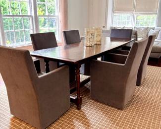 Antique Refractory Frame Table. Measures 96" L x 35:" W x 30.5" H with a 26" Clearance. Photo 1 of 8. 