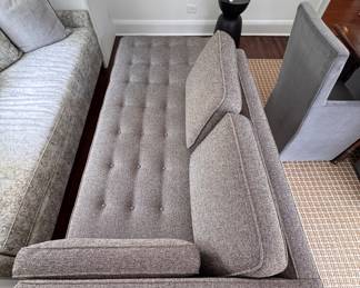 Room & Board Right Facing Chaise with Tufted Bottom Cushion. Measures 88" W x 40" D. Photo 1 of 6. 