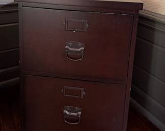 Two-Drawer File Cabinet. 