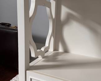 Pottery Barn Lattice Bedside Table. Measures 20" x 16" x 24" H. Photo 3 of 3.
