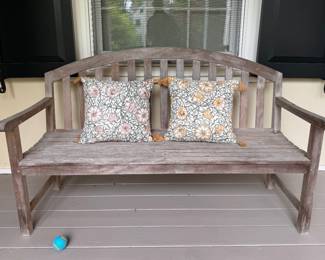 Teak Bench. 