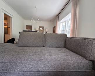 Room & Board Right Facing Chaise with Tufted Bottom Cushion. Measures 88" W x 40" D. Photo 6 of 6. 