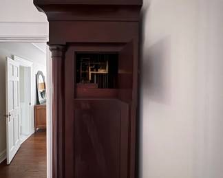 J.E. Caldwell & Company of Philadelphia Mahogany Grandfather Clock Presented to Gilbert Raynolds Combs Founder of The Combs Broad Street Conservatory of Music.  Photo 6 of 6.  