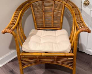 Mid-Century Bentwood Bamboo Arm Chair. Photo 1 of 4.