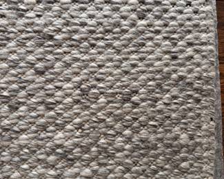 Wool Flatware Area Rug with Grey Blend Undertones. Measures 9' x 12'.  Photo 4 of 4. 