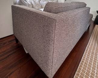 Room & Board Right Facing Chaise with Tufted Bottom Cushion. Measures 88" W x 40" D. Photo 3 of 6. 