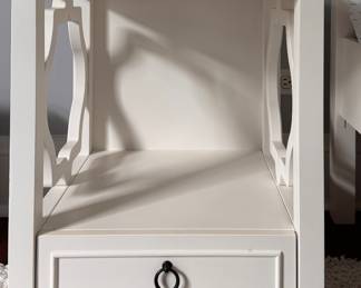 Pottery Barn Lattice Bedside Table. Measures 20" x 16" x 24" H. Photo 1 of 3. 