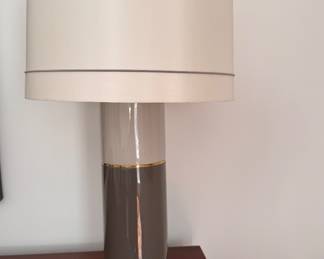 Arteriors Two-Tone Table Lamp with Silk Shade - 2 Available. Each Measures 30" H.  