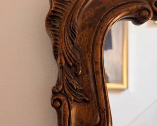Henredon Vilandry Collection French-Style Dark Walnut Mirror. Measures 30" W x 44" H. Photo 3 of 3.