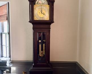 Elliott of London English Mahogany Grandfather Clock. Measures 96" H. Photo 1 of 3. 