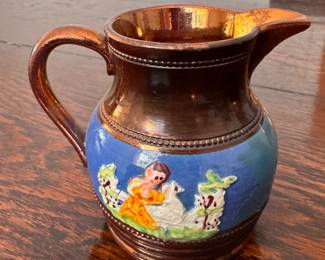 Small Copper Lusterware Picture. Photo 1 of 2. 