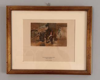 "La Sortie de Pesage" Print by Edgar Degas. Measures 15" x 12". Photo 1 of 2. 