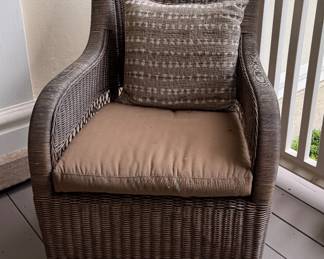 All-Weather Wicker Chair. 