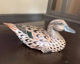 Small Carved Duck Figurine. Photo 1 of 3. 