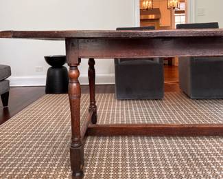 Antique Refractory Frame Table. Measures 96" L x 35:" W x 30.5" H with a 26" Clearance. Photo 4 of 8.
